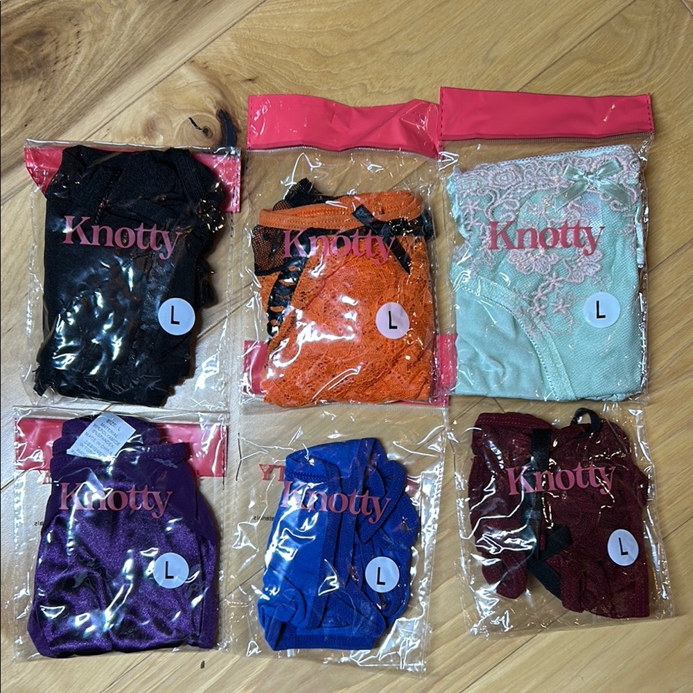 NWT Bundle 6 Knotty Panties | Size Large